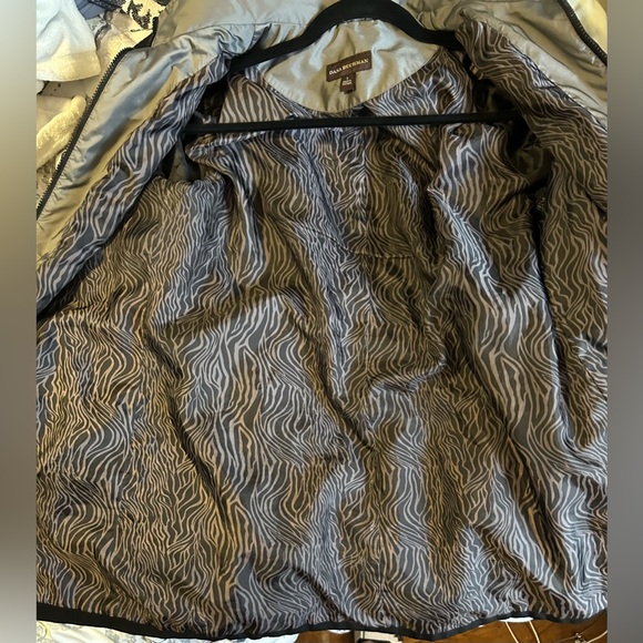 Dana Buchman lightweight black trench coat with hood - Picture 10 of 16